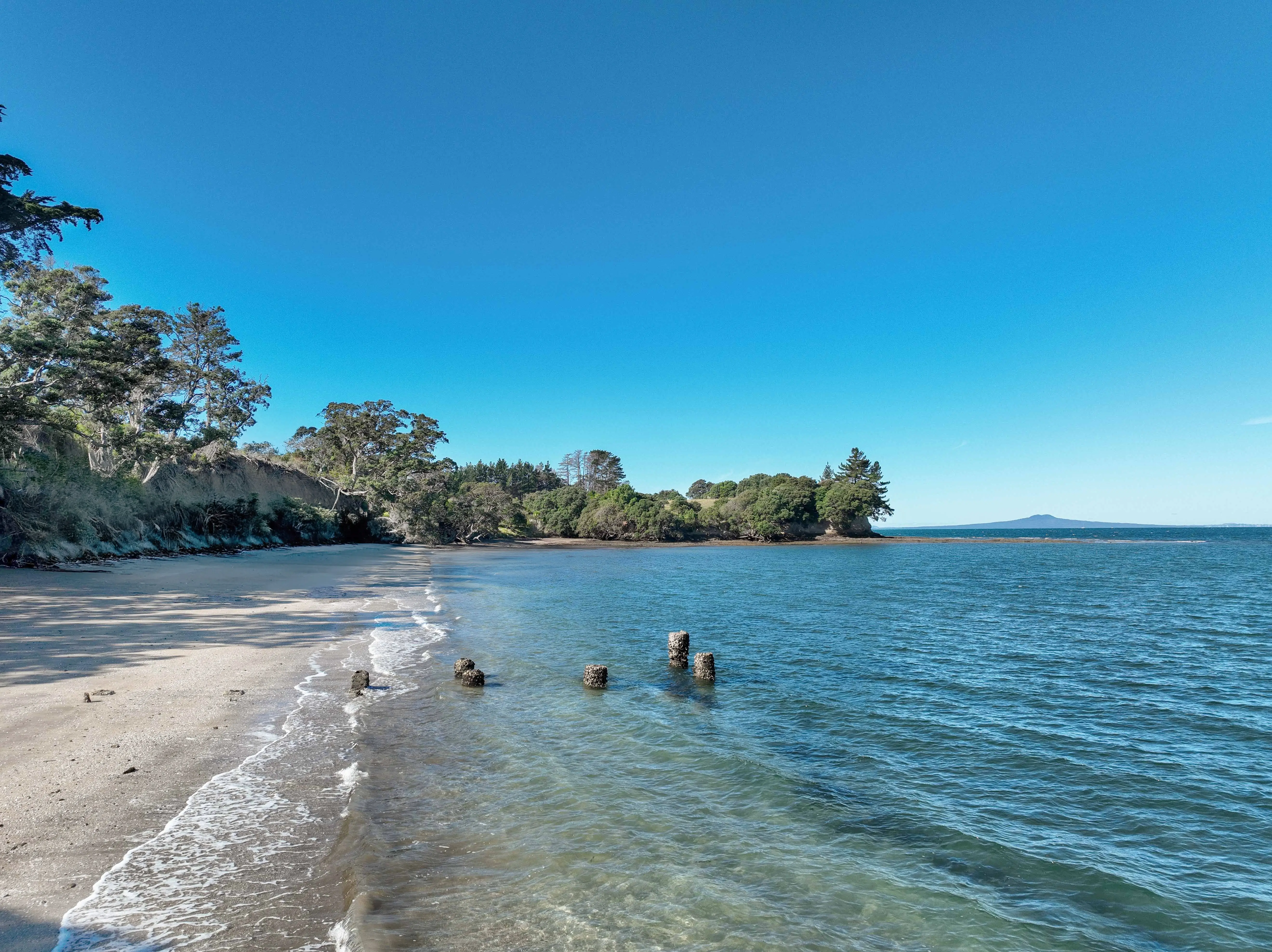 Hobbs Bay Beach with Old Dock
